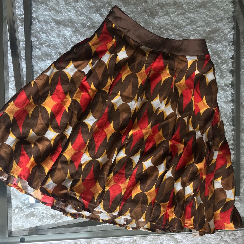 A Line Patterned Skirt